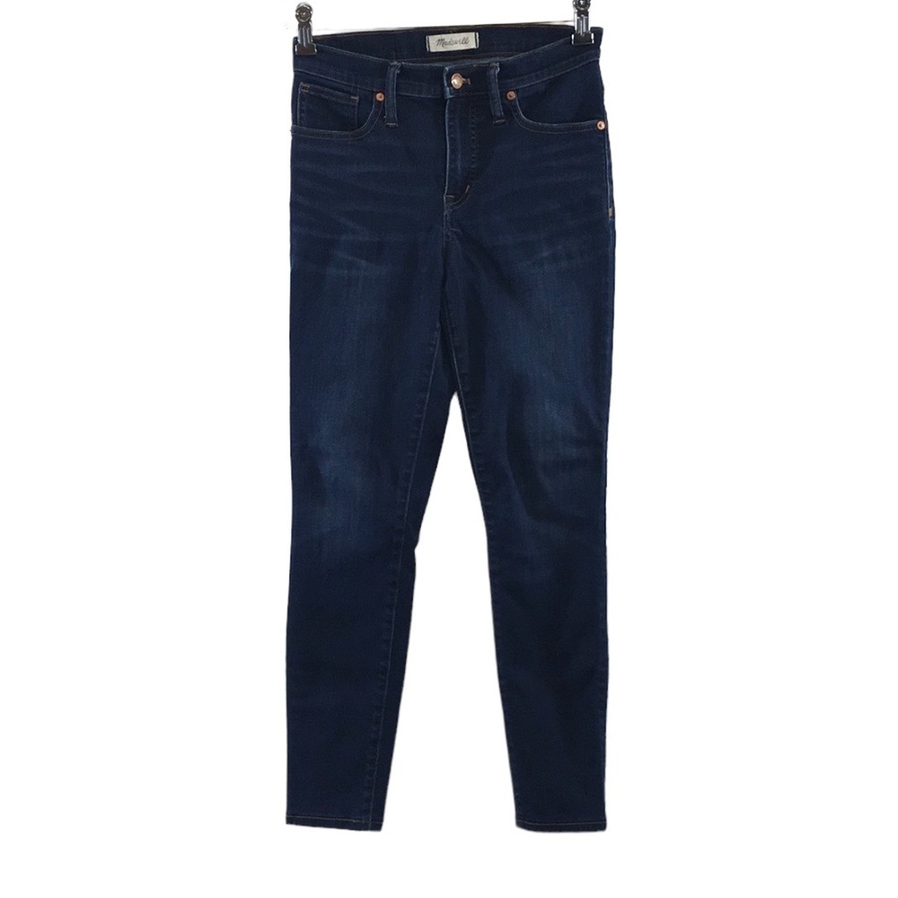 Madewell 9" Mid-Rise Skinny Jeans Womens 26 Larkspur Wash Cotton‎ Stretch Denim